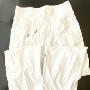 Lululemon White Lined Studio Pants Size 4